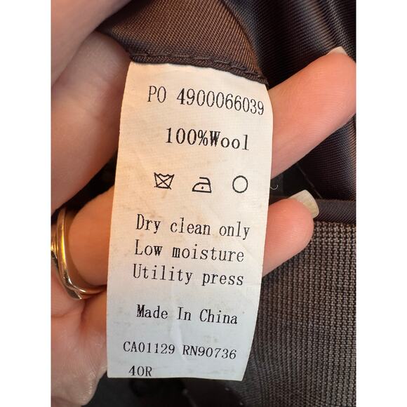 Lauren Ralph Lauren Men’s 40R Glen Plaid Wool Blazer Sport Coat Classic Gray - Picture 3 of 10